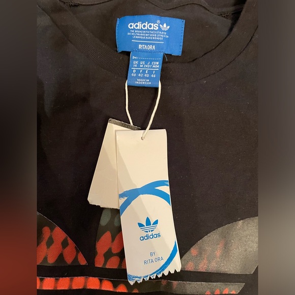 Adidas Rita Ora Set - Artistic Lights Trapeze Skirt and Cut out Top - Picture 3 of 6